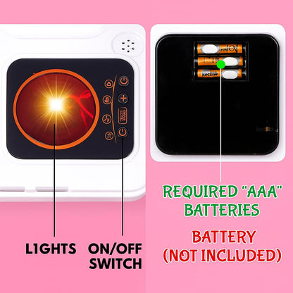 Little Chef 3-in-1 Kitchen Toy Set – Pretend Cooking Play Kit with Trolley Suitcase, Lights & Sounds for Kids