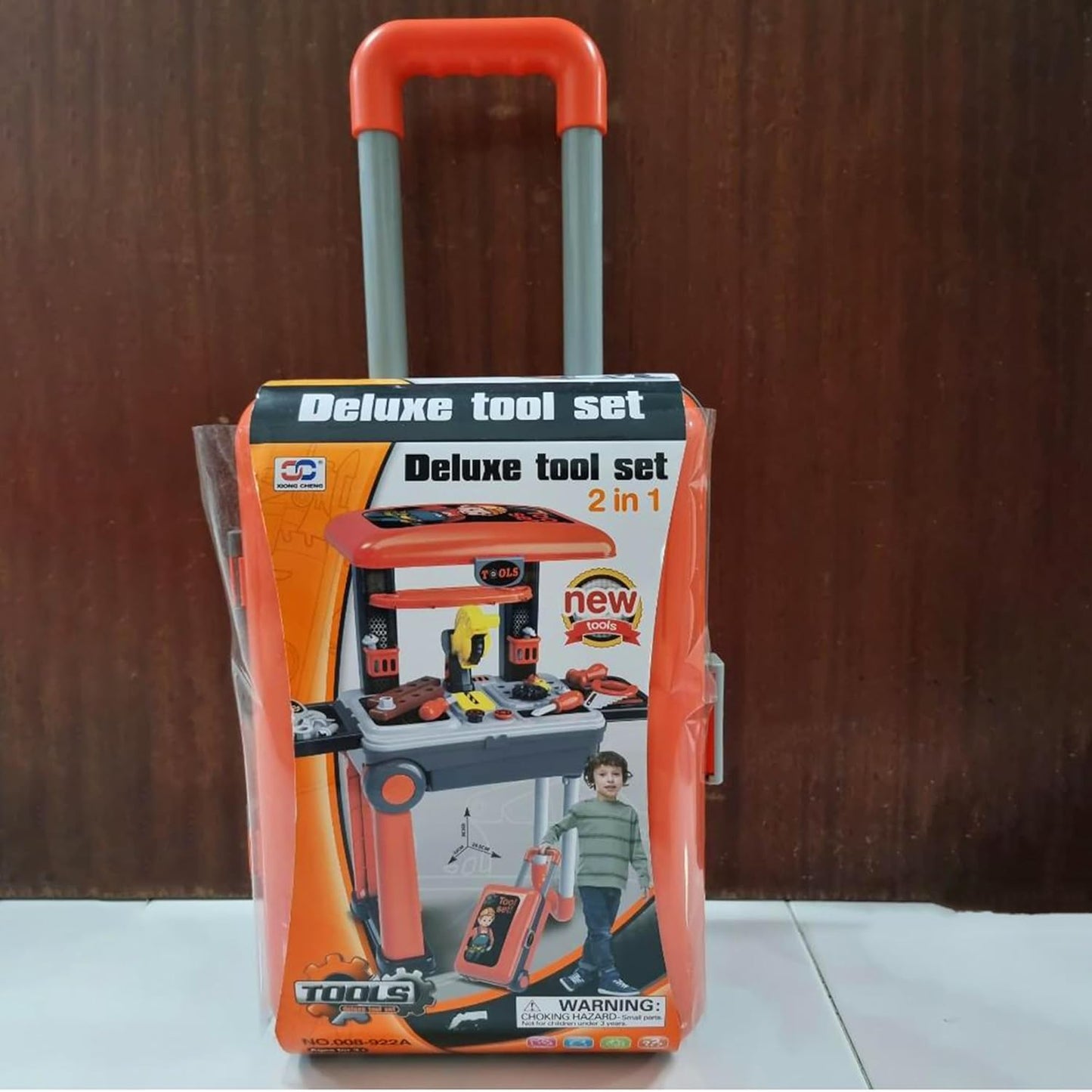 Delux Tool Set/Premium Tool Set Construction Role Play Toys with Extended Handle Carrying Case & Accessories/Delux Little Luggage Tool Set for 3+ Years Girls and Boys.